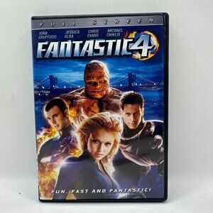 Fantastic 4 Full Screen DVD Rated PG-13 Marvel Jessica Alba Ioan Gruffudd